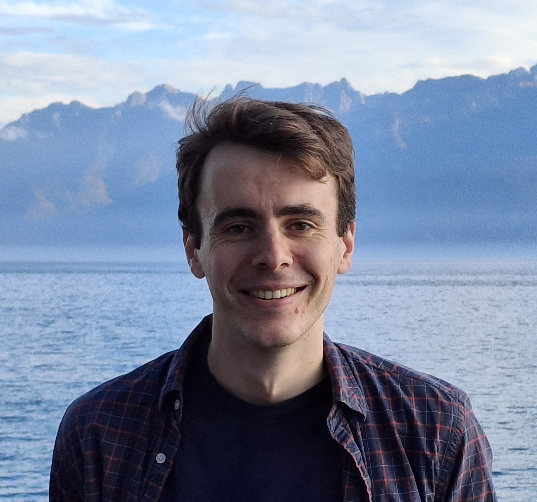 David by the shores of Lake Geneva.
